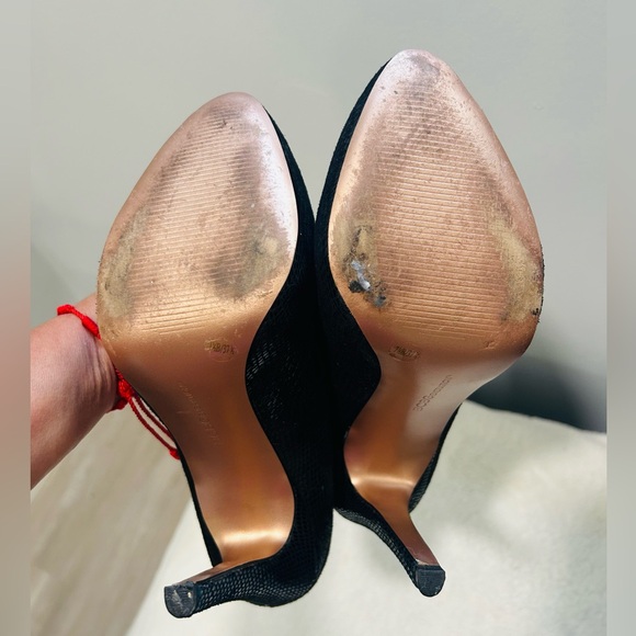 BCBG platform shoes, size 7.5, BLACK, heel 5', Worn once, good condition. - Picture 6 of 11